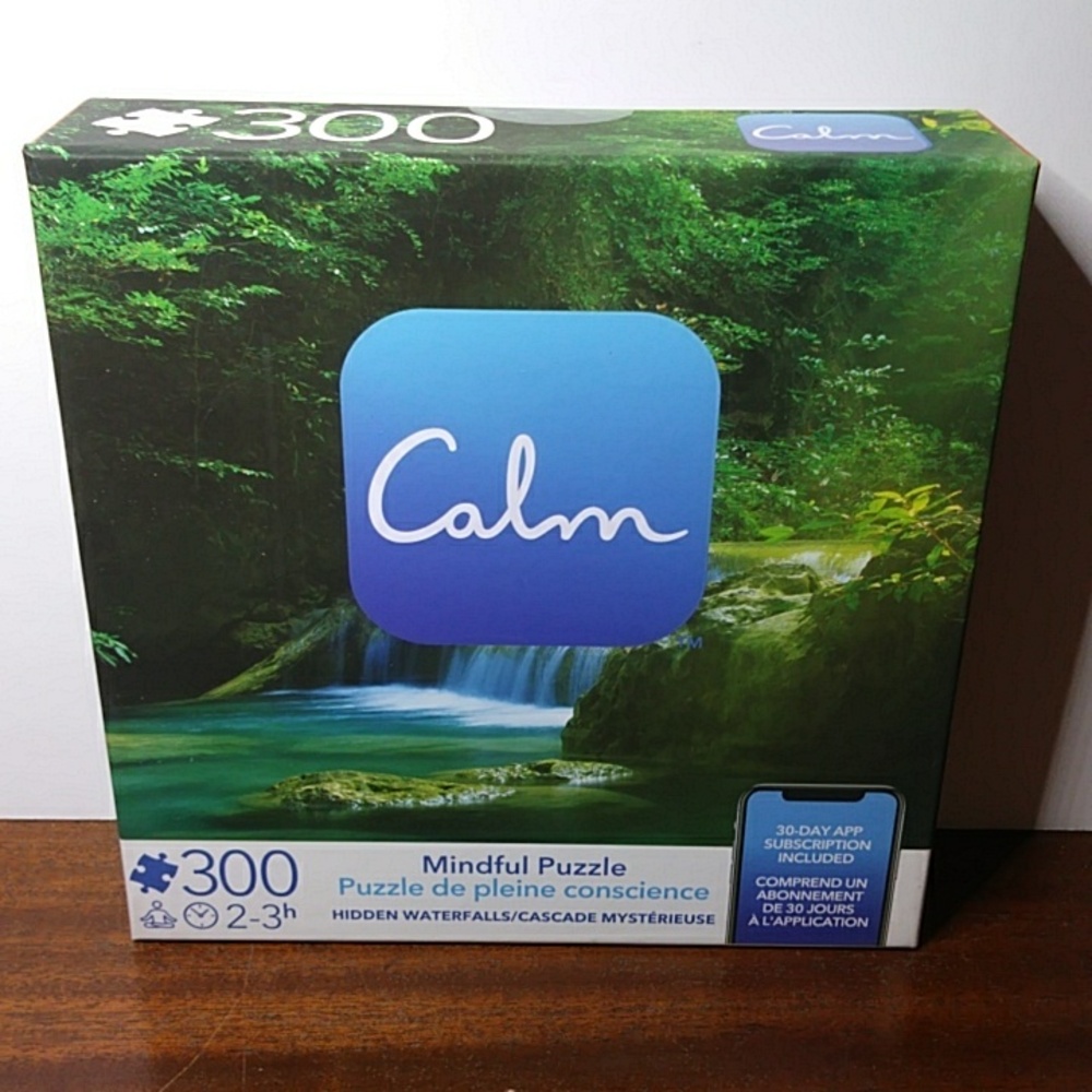 Calm Mindful Puzzle 300 Pieces Hidden Waterfalls Peaceful Calming